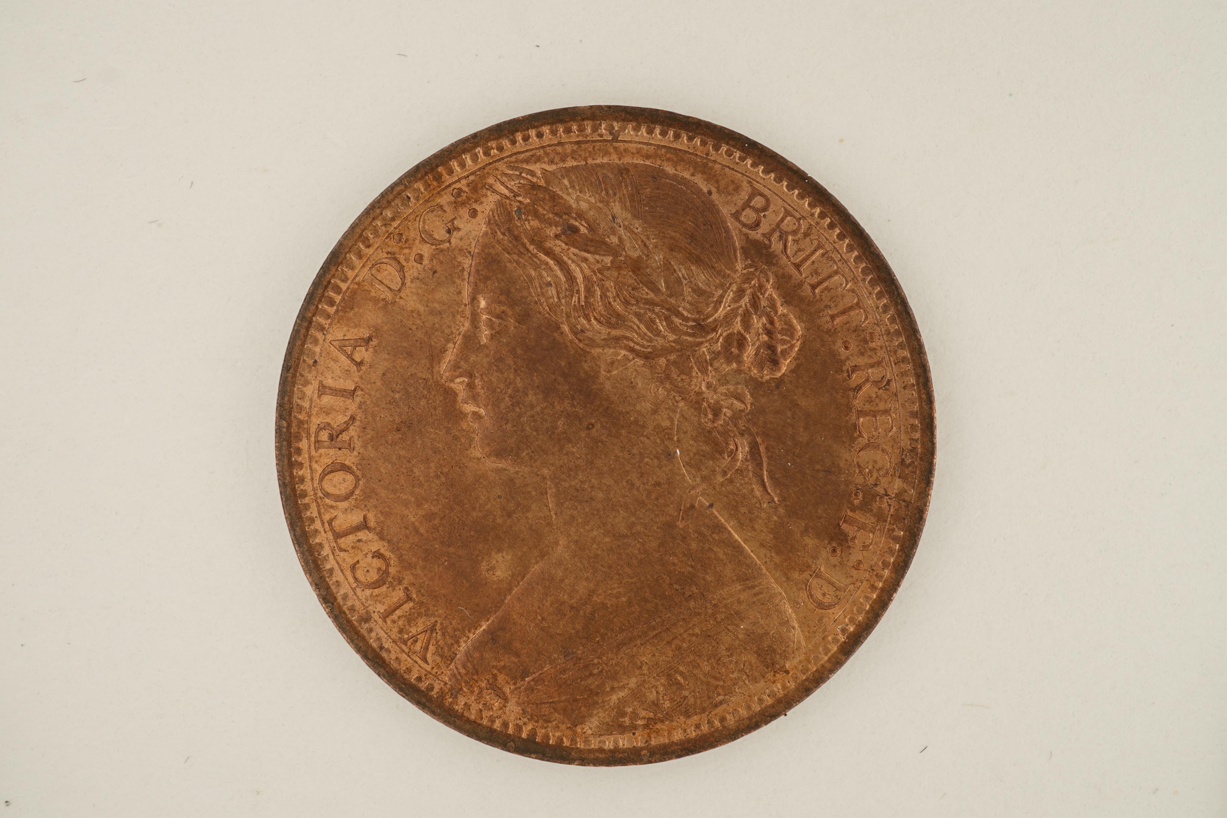 British coins, Victoria, three bronze pennies; 1872, Fr. 62, Gouby dies J/g, about EF, some lustre, 1873, Fr. 64, Gouby dies J/g, rim wear, die clash to Victoria’s neck, otherwise good EF, crisp reverse, much lustre, 187